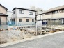 新しい生活の基盤を築くための、ゆとりある敷地が整った閑静な住宅街の風景です。