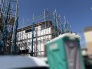 新しい暮らしの形が一つひとつ丁寧に積み上げられていく、建設過程の静かな風景です。