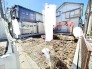 新たな暮らしの構想が広がる、すっきりと整えられた更地の風景です。