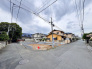 1号地 前面道路を含む現地写真

