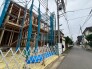 丁寧な施工と確かな構造によって、これから新しい暮らしが育まれていく期待感が高まる建築途中の様子です。