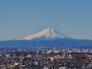 晴れた日には富士山が見えます。