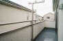 南向きバルコニーでお洗濯ものはいつもカラッと乾きます。
