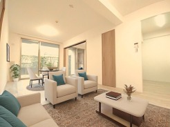 CGで家具を配置しております。家具配置のイメージにご覧ください。