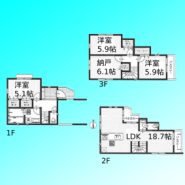 2号棟 現況と図面が異なる場合は、現況を優先とさせていただきます。