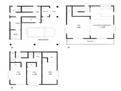 ゆったりとした4LDKの間取りです