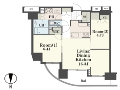 使いやすい2LDKの間取り