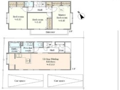 全居室南向きに開口部を設けた設計施工、それぞれの居室の収納力も魅力的です。
駐車スペースも2台、広さや周辺環境をご確認頂けます。
お気軽にお問合せ下さい。
即日ご案内可能です。