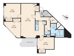収納も多く広々とした間取りです