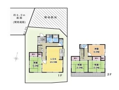 子育て世代にもうれしい、和室のある間取りです。 様々な用途に用いる事のできるスペースを設け、様々なライフスタイルの変化に対応できるプラン