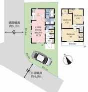風が通り抜けていきそうな角の土地