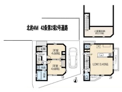 大型の屋根裏ストレージのある間取り