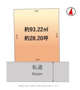 建築条件なしの敷地。弊社グループ「白馬建設」にて建物プランをご提案できます。実際の陽当たりやサイズ感を現地でお確かめください。