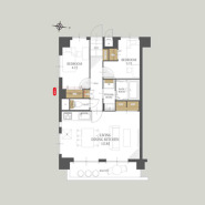 暮らしやすさを追求した、洗練された間取りです