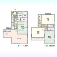 居住空間が程よく分かれ、ライフスタイルに合わせた自由な使い方ができる落ち着きのある間取りです。各フロアの動線が機能的で、日々の暮らしに心地よい調和とゆとりをもたらしてくれる住まいとなっています