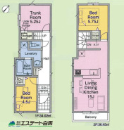 プライバシー性の高い2階リビング