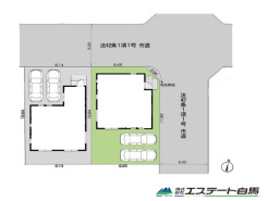 2号棟 開放感のある角地です。
