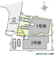 1号棟 カースペース2台可能です(車種による)