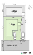 1号棟 南道路で日当たり良好