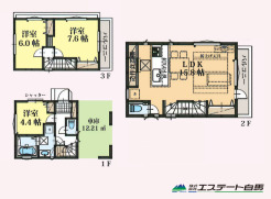 プライバシー性の高い2階リビング