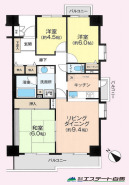 バルコニーが3か所ございます。