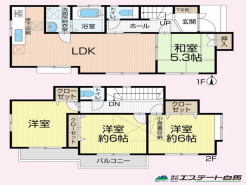 全室南向きの間取りです。