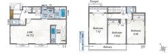 リビング全体が見渡せる対面キッチン、全居室南向きの居室。
利便性の良い駅3分のお家です。