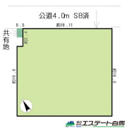 広々とした約98坪の土地です。