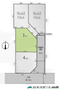 3号地 お好きなハウスメーカーで建築可能です。