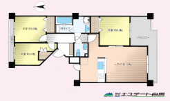 南向きにつき日当たり良好です。