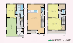 対面キッチン仕様でリビング全体が見渡せます。