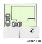 東南向きで明るく、車も2台分駐車可能です。