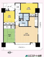 角部屋で開放感あります