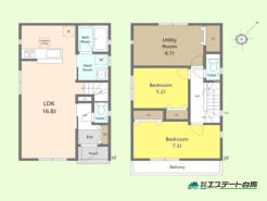 2SLDK 耐震等級3 ZEH水準 太陽光パネル搭載仕様です。