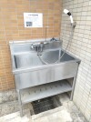 【ペット用足洗い場】