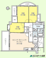 南西角部屋で日当たり良好