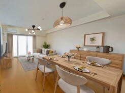 【LDK/約13.0帖】
5階部分の南向き住戸!陽当り良好です。
※家具はCG合成によるものです。