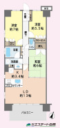 風通しの良い角部屋です。