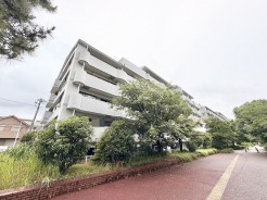 豊かな緑と調和するように佇む、穏やかな日常を予感させる端正な外観です。