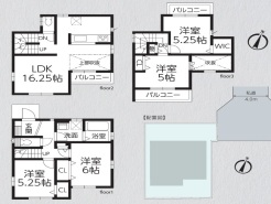 現況と相違がある場合は現況を優先させていただきます。
区画図