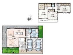 K号棟 図面と現況が異なる場合は現況を優先させていただきます。