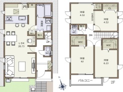 1号棟 図面と現況が異なる場合は現況を優先させていただきます。