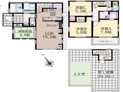 図面と現況が異なる場合は現況を優先させていただきます。