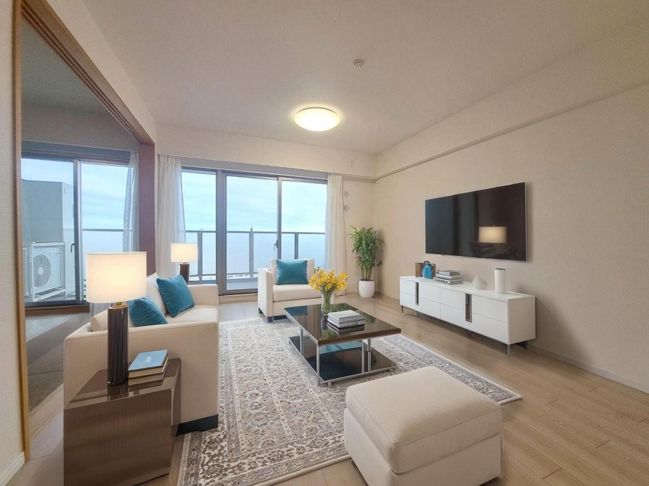 本画像はCGで作成しており、実際に現地に家具は置かれておりません。また、価格に家具は含まれておりません。
