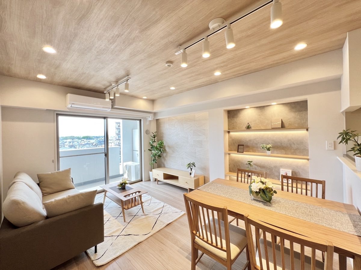 家族が自然に集りそうな広さが魅力のＬＤＫ。
