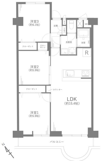 浦和白幡東高層住宅１号棟