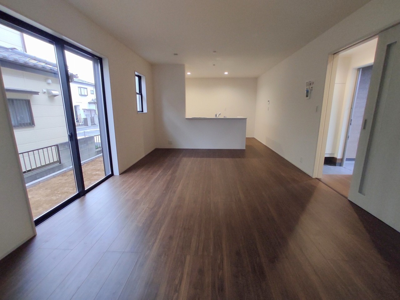 開放感と採光にこだわった、LDK。